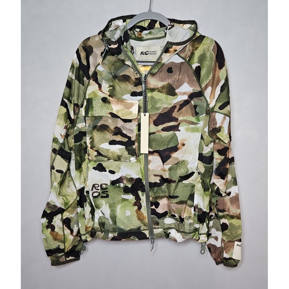 Reese‎ Cooper Outdoor Supply Mens Camo Packable Windbreaker Jacket Small NWT